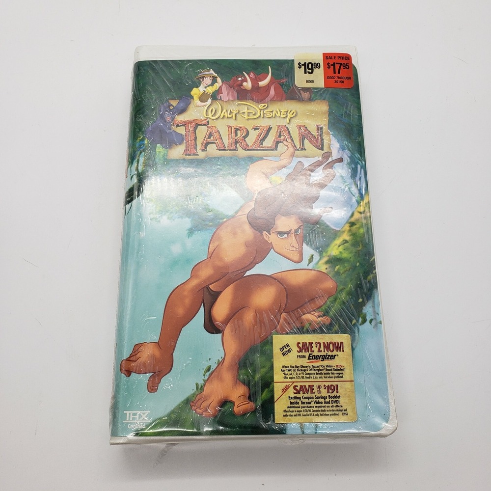 Walt Disney Tarzan Movie VHS Tape  2000 Brand New Factory‎ Sealed THX Certified